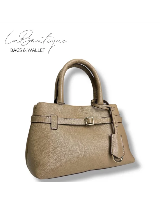 %100 DERİ LB ÇANTA D-2750 BİSKÜVİ