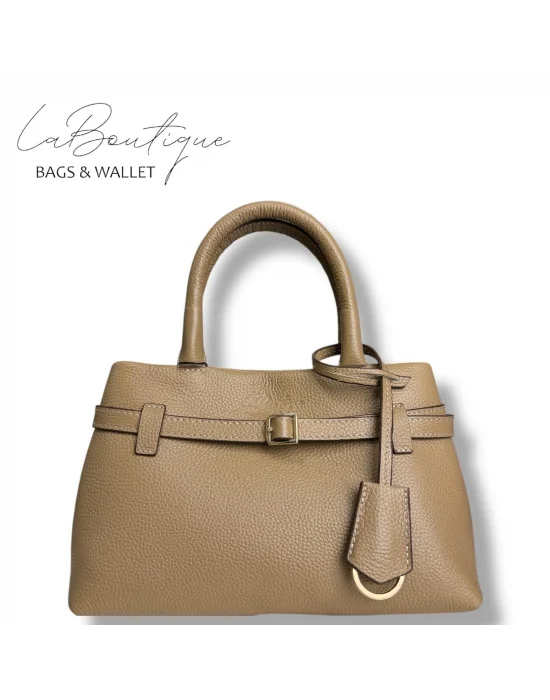 %100 DERİ LB ÇANTA D-2750 BİSKÜVİ