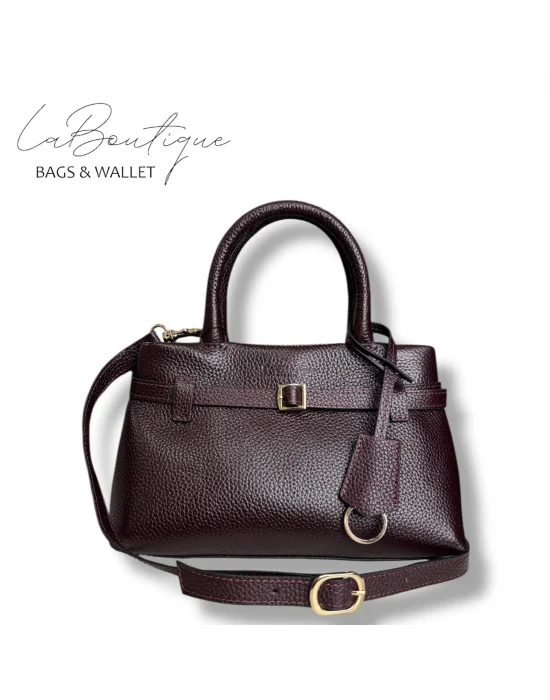 %100 DERİ LB ÇANTA D-2750 BORDO