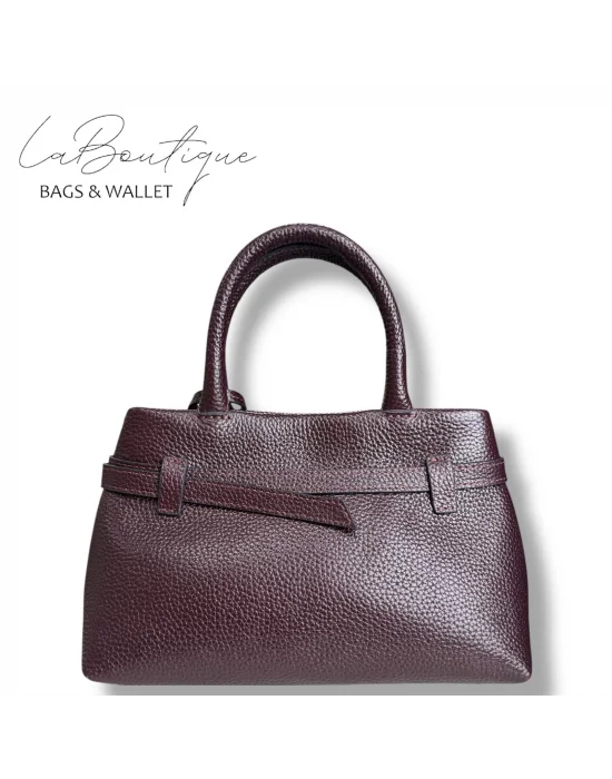 %100 DERİ LB ÇANTA D-2750 BORDO