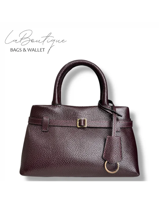 %100 DERİ LB ÇANTA D-2750 BORDO