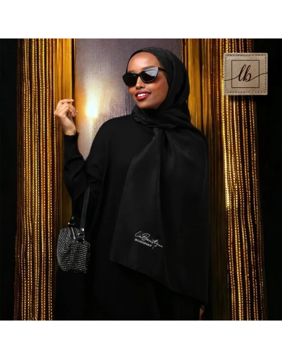 SİMLİ ŞAL - SİYAH - 70X190