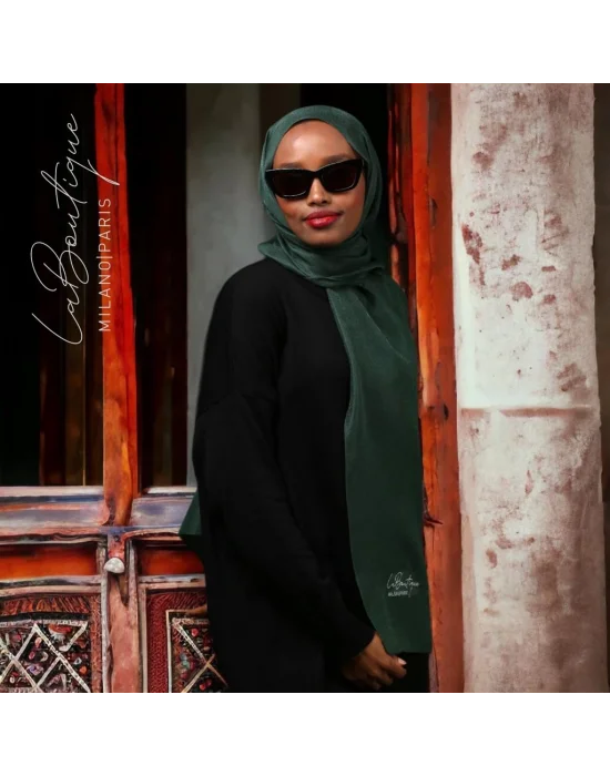 SİMLİ ŞAL - ZÜMRÜT - 70X190