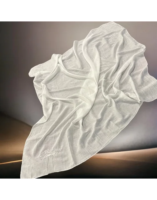 BE HAPPY EŞARP BEYAZ