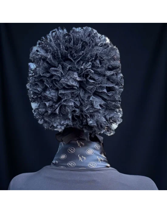 BONE SİLİKONLU FIRFIRLI DİKİŞSİZ SİYAH