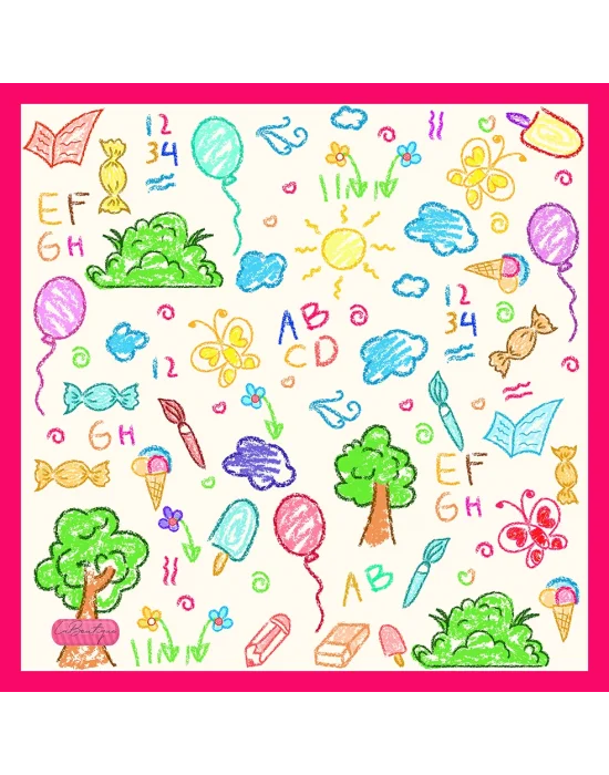 ÇOCUK EŞARP-Ç07-70X70