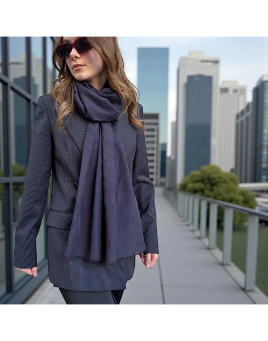 DÜZ RENK İPEK ŞAL - V05