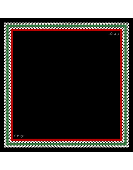 FİLİSTİN SERİSİ %100 TWILL İPEK - F113 - 90X90