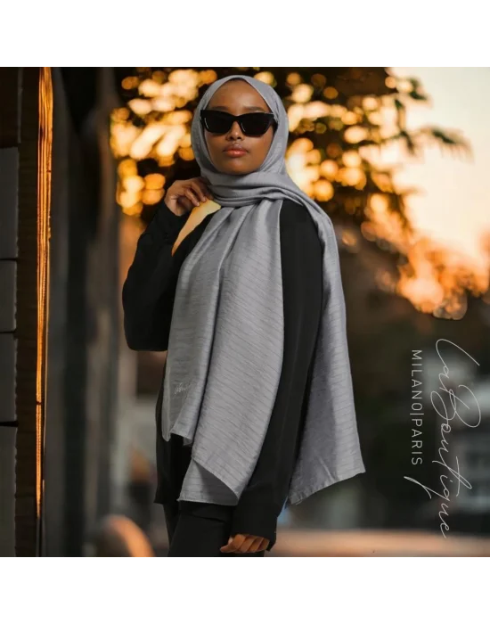 HERBAL BİTKİSEL ŞAL FIRTINA GRİ - 70X190