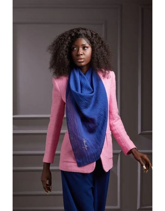 HERBAL BİTKİSEL ŞAL GECE MAVİ