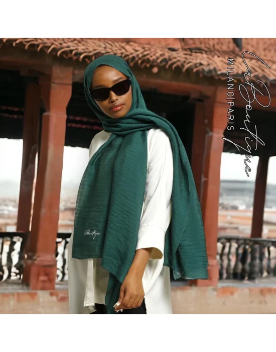 HERBAL BİTKİSEL ŞAL PETROL YEŞİLİ - 70X190