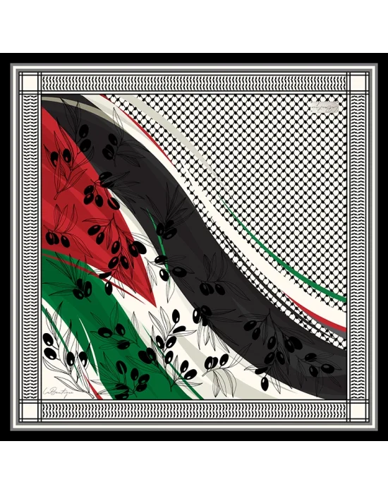 KEFİYE EŞARP F102 90X90 SOFT PAMUK