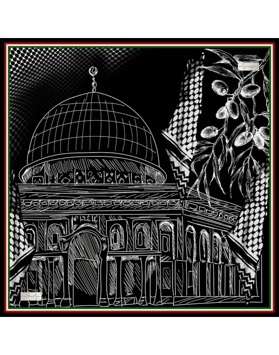 KEFİYE EŞARP F109 90X90 SOFT PAMUK