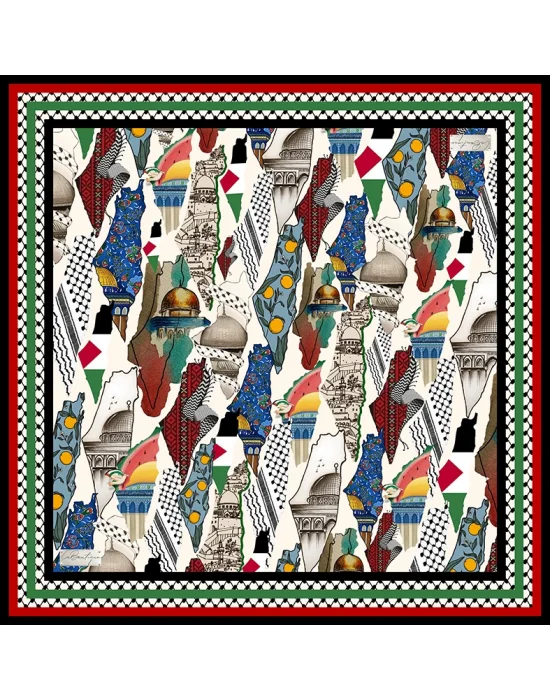 KEFİYE EŞARP F112-03 90X90 SOFT PAMUK