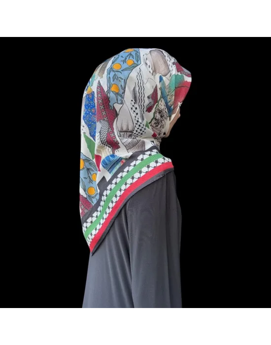 KEFİYE EŞARP F112-03 90X90 SOFT PAMUK