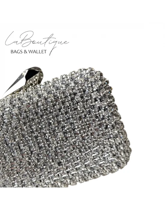 LB ABİYE ÇANTA 25-001 GÜMÜŞ