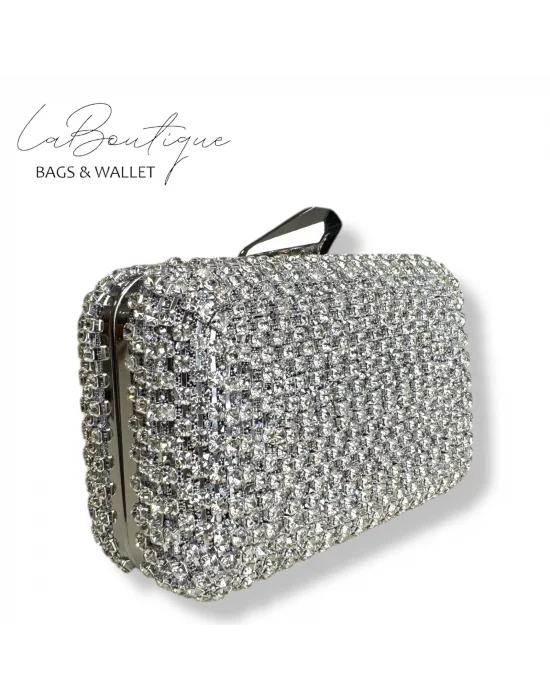 LB ABİYE ÇANTA 25-001 GÜMÜŞ