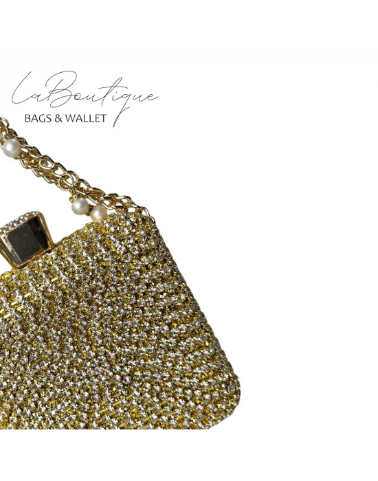 LB ABİYE ÇANTA 25-002 GOLD