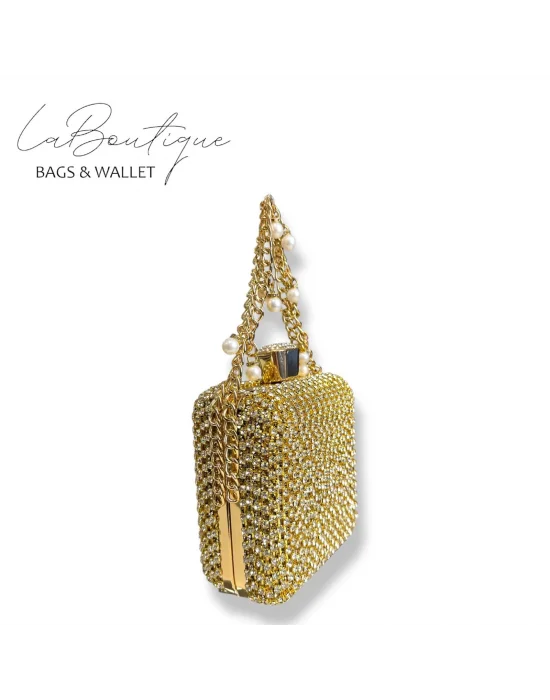 LB ABİYE ÇANTA 25-002 GOLD