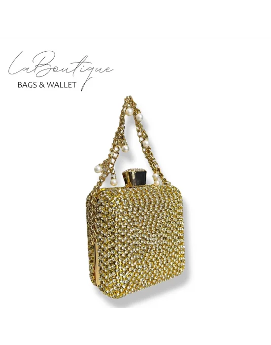 LB ABİYE ÇANTA 25-002 GOLD