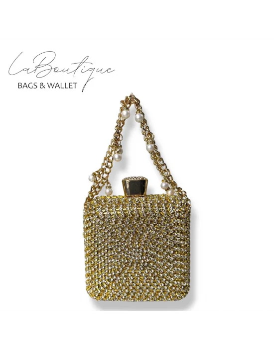 LB ABİYE ÇANTA 25-002 GOLD