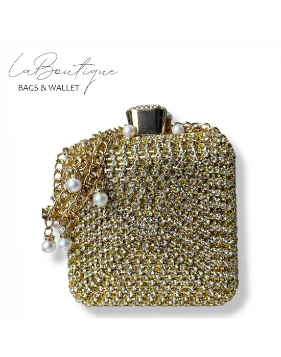 LB ABİYE ÇANTA 25-002 GOLD