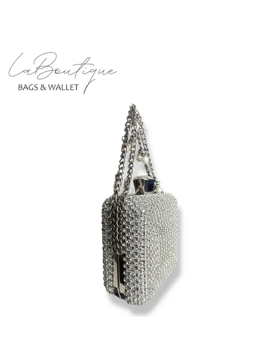 LB ABİYE ÇANTA 25-002 GÜMÜŞ