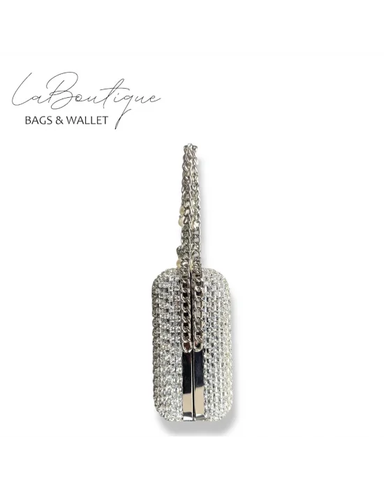 LB ABİYE ÇANTA 25-002 GÜMÜŞ