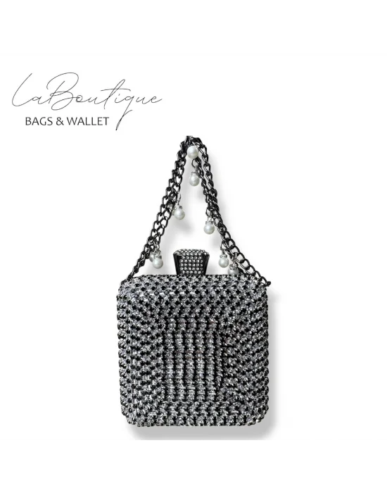 LB ABİYE ÇANTA 25-002 SİYAH