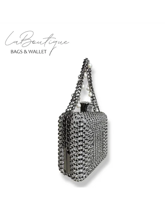 LB ABİYE ÇANTA 25-002 SİYAH