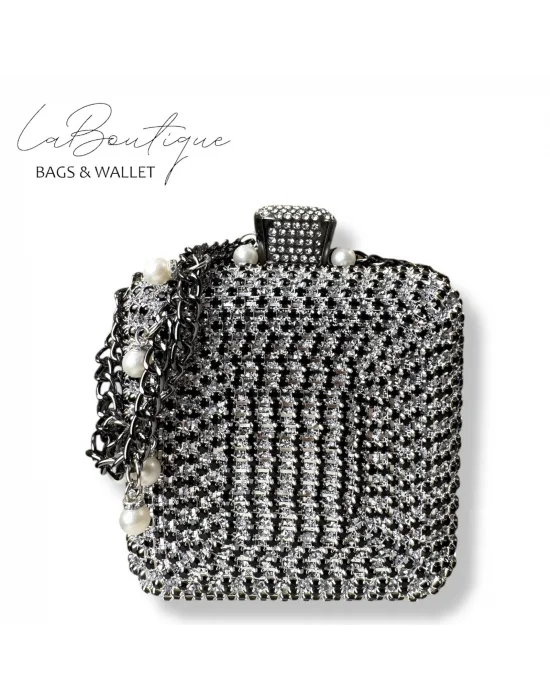 LB ABİYE ÇANTA 25-002 SİYAH