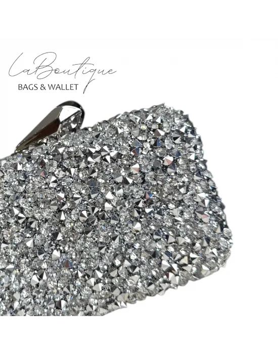 LB ABİYE ÇANTA 25-003 GÜMÜŞ