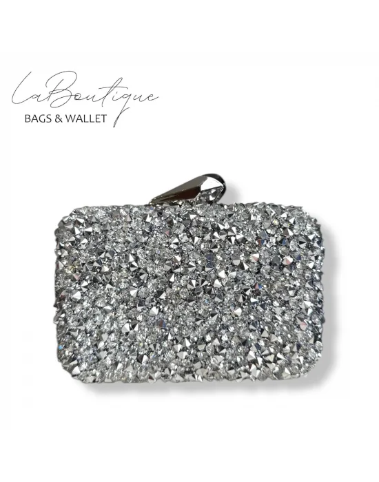 LB ABİYE ÇANTA 25-003 GÜMÜŞ