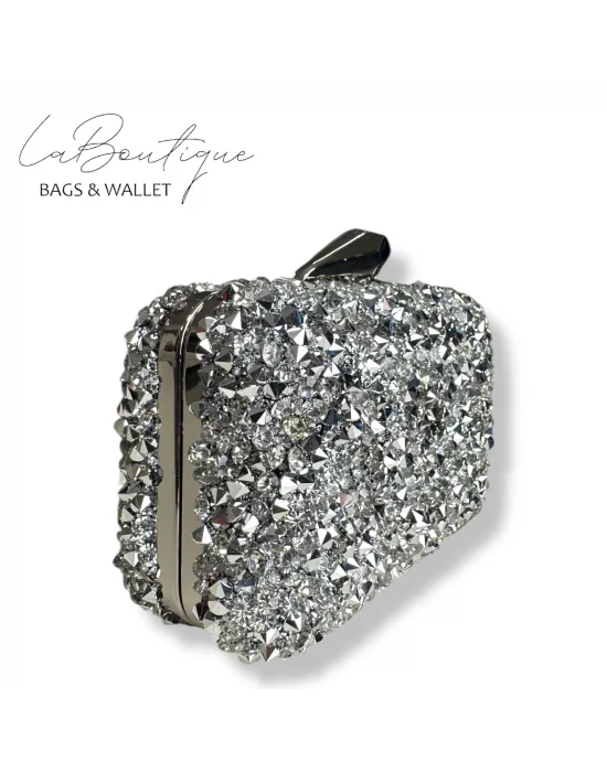 LB ABİYE ÇANTA 25-003 GÜMÜŞ