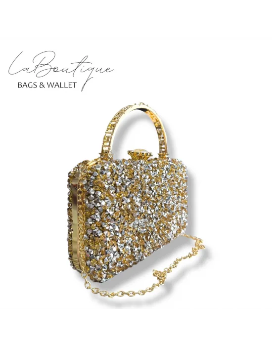 LB ABİYE ÇANTA 25-004 GOLD