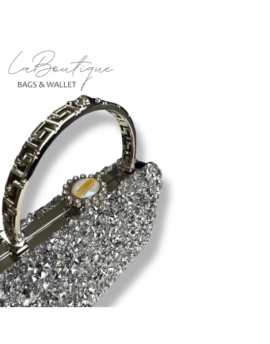 LB ABİYE ÇANTA 25-004 GÜMÜŞ