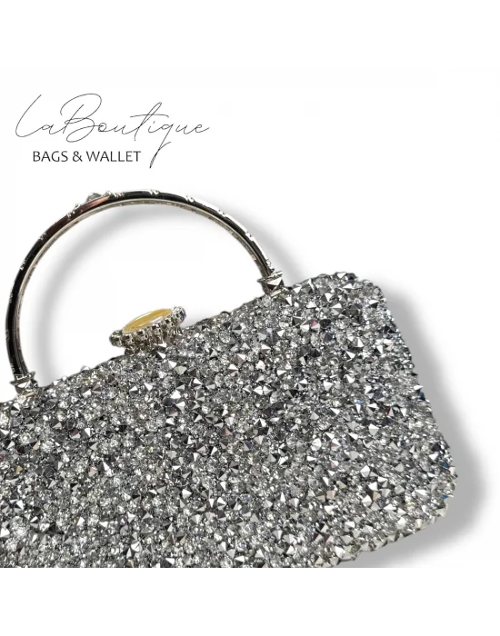 LB ABİYE ÇANTA 25-004 GÜMÜŞ