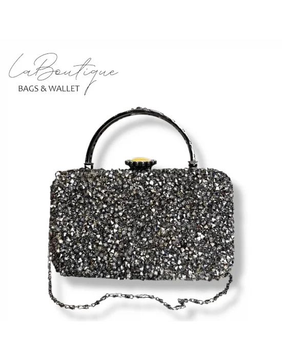 LB ABİYE ÇANTA 25-004 PLATİN