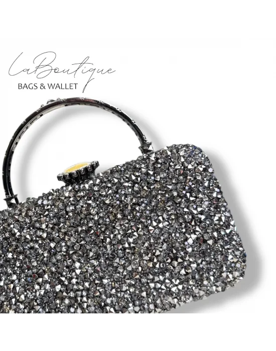 LB ABİYE ÇANTA 25-004 PLATİN