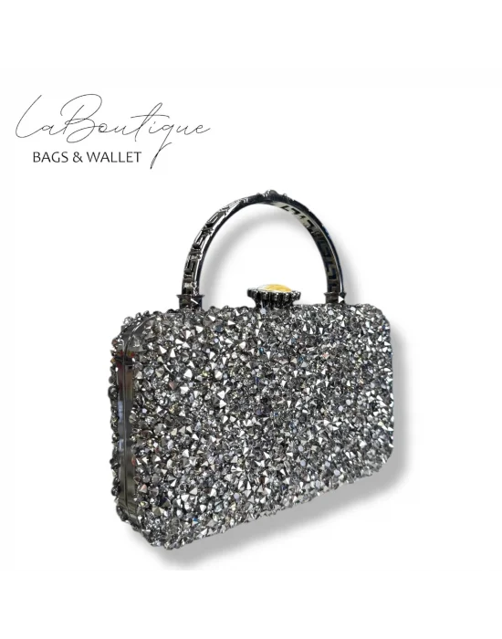 LB ABİYE ÇANTA 25-004 PLATİN