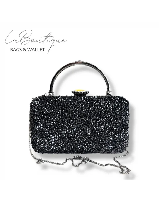 LB ABİYE ÇANTA 25-004 SİYAH