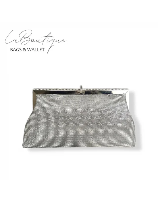 LB ABİYE ÇANTA 25-005 GÜMÜŞ