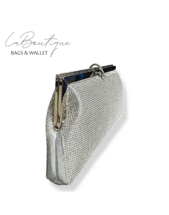 LB ABİYE ÇANTA 25-005 GÜMÜŞ