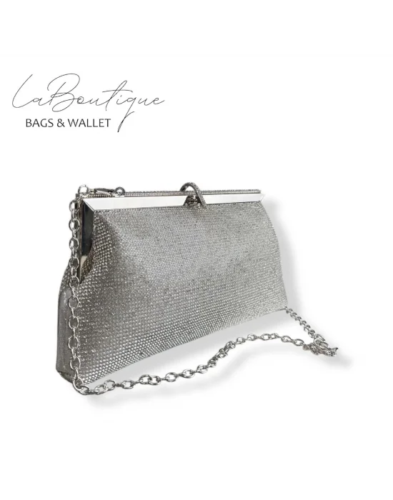 LB ABİYE ÇANTA 25-005 GÜMÜŞ