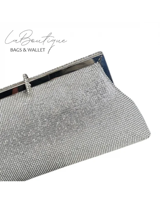 LB ABİYE ÇANTA 25-005 GÜMÜŞ