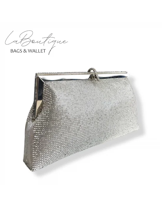 LB ABİYE ÇANTA 25-005 GÜMÜŞ