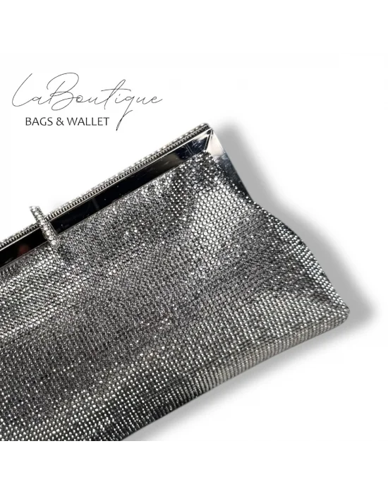 LB ABİYE ÇANTA 25-005 PLATİN