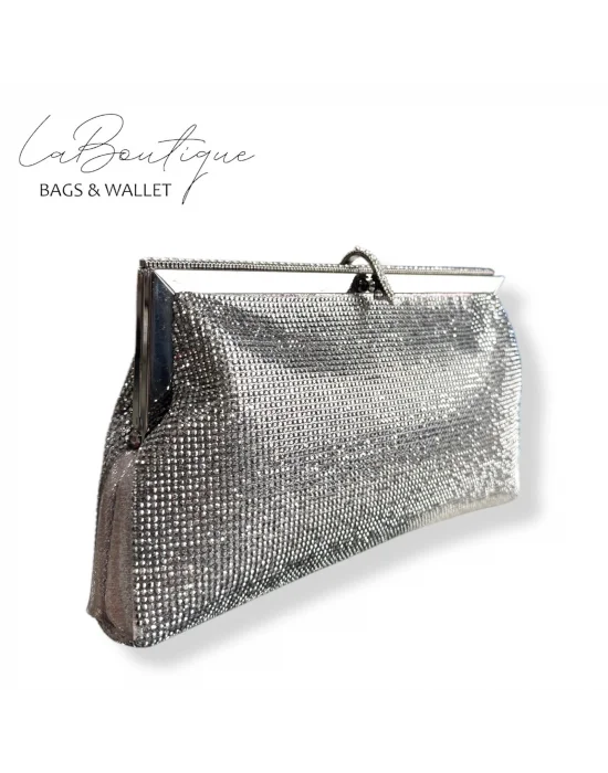 LB ABİYE ÇANTA 25-005 PLATİN