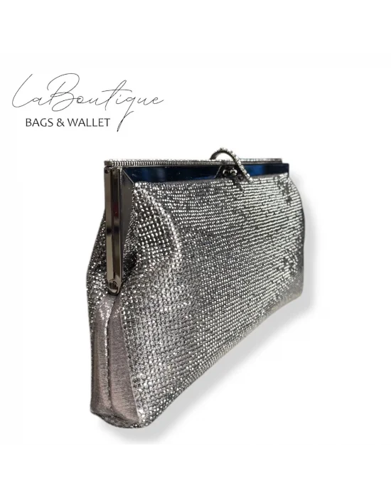 LB ABİYE ÇANTA 25-005 PLATİN