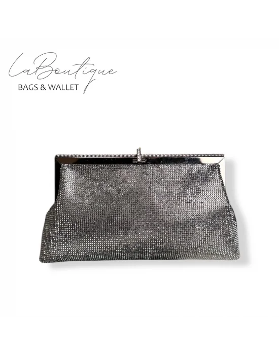 LB ABİYE ÇANTA 25-005 PLATİN